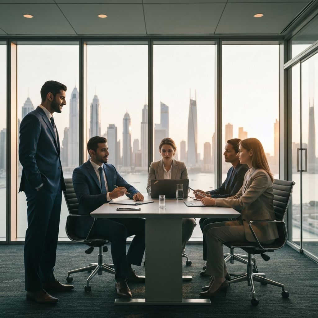 Executive entrepreneurs in a strategic business meeting